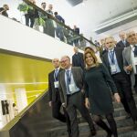 La presidenta de la Junta (c) inauguró el pasado miércoles la cita de dirigentes de la sanidad