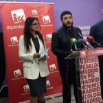 Rueda de prensa de IU Madrid