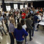 Largas colas para votar