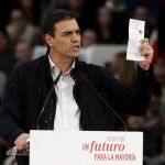 El líder del PSOE y candidato a la Presidencia del Gobierno, Pedro Sánchez