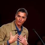 Pedro Sánchez, durante el acto celebrado en Vizcaya
