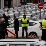 Taxistas concentrados esta mañana en Ifema