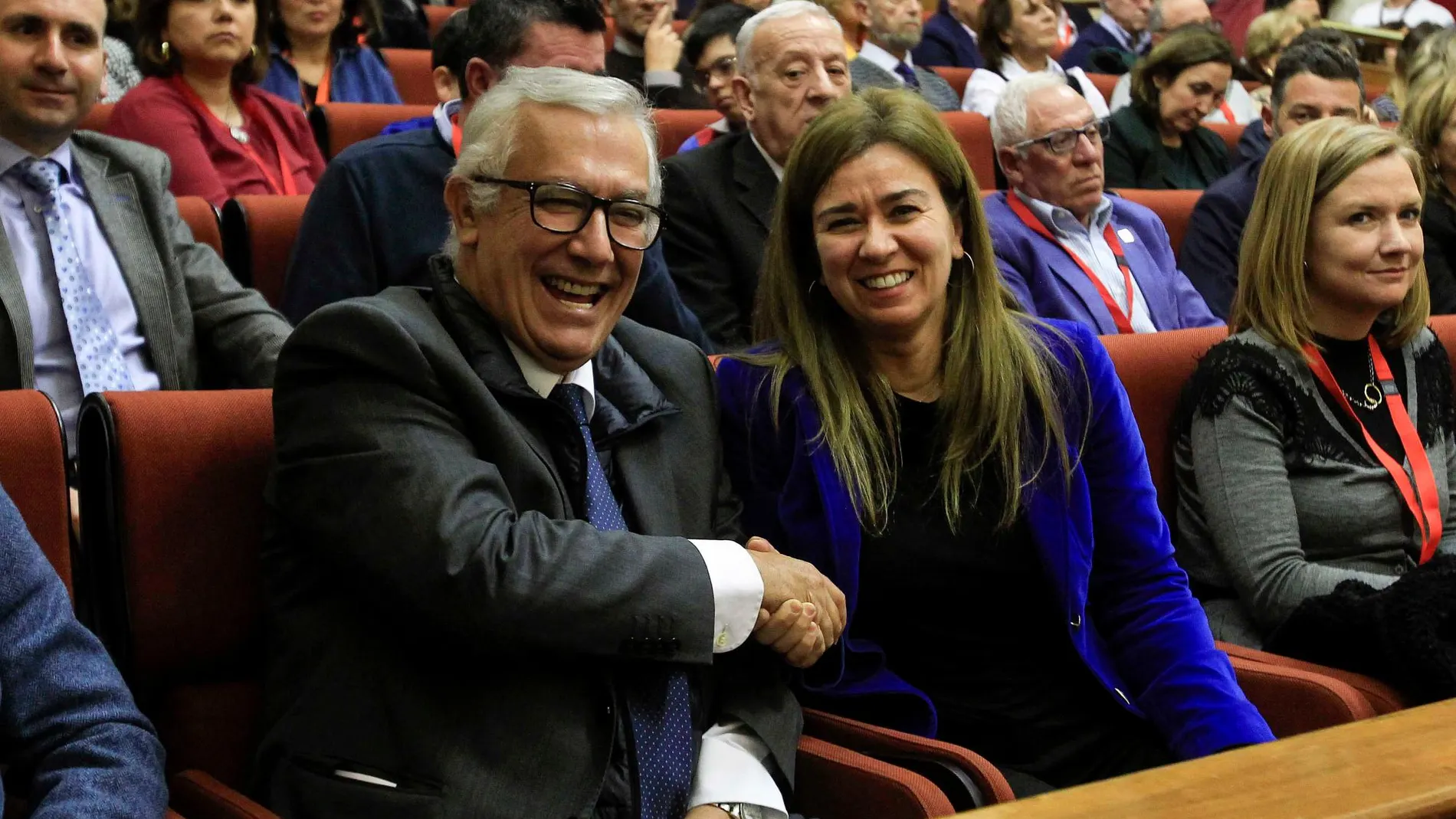 Javier Arenas y Teresa Ruiz-Sillero, senadores por designación autonómica / Foto: Manuel Olmedo