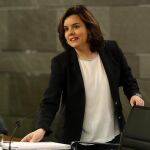 La vicepresidenta del Gobierno, Soraya Sáenz de Santamaría