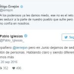 Iglesias y Errejón escenifican su ruptura sobre el futuro de Podemos
