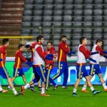Entrenamiento de la selección en Bruselas