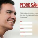 Nueva imagen de la página web de Sánchez Castejón