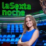 Andrea Ropero posa en el plató de La Sexta Noche