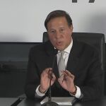 El presidente panameño, Juan Carlos Varela, habla en un mensaje a la nación ayer, jueves 9 de febrero de 2017, en la Ciudad de Panamá (Panamá)