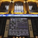 Paneles de la Bolsa de Madrid