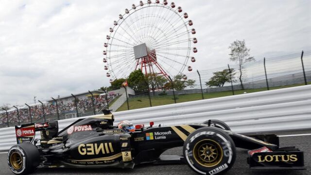 El piloto Romain Grosjean, del equipo Lotus F1