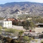 Imagen panorámica de uno de los estudios de grabación del desierto de Tabernas