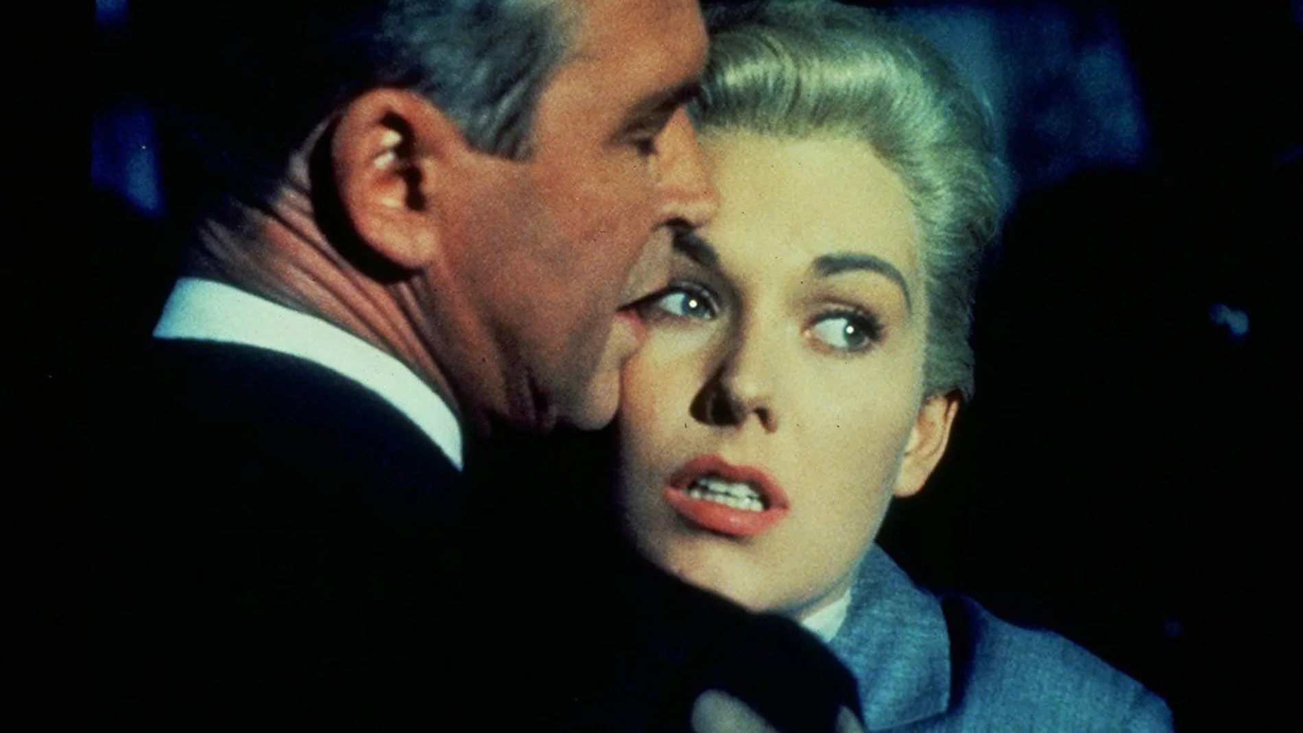 James Stewart y Kim Novak, protagonistas de Vértigo