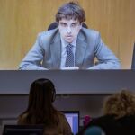 El asesor contable del grupo Nóos Luis Tejeiro, durante su declaración hoy como testigo en la decimosexta jornada del juicio del caso Nóos.