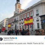 Rufián la lía con la bandera de España y las redes estallan contra él