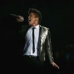 Bruno Mars en su actuaci&oacute;n de la Super Bowl