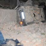 Un coche destrozado por una de las explosiones en la región de Guangxi Zhuang