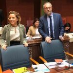 La consejera de Educación, Juventud y Deportes, Adela Martínez-Cachá, ayer en la Asamblea Regional