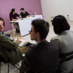 Pablo Iglesias junto a Pablo Bustinduy, candidato de Podemos a las elecciones europeas de mayo