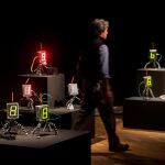 Vista de la obra "A state of sin", del artista británico James Bridle, que forma parte de la exposición "Cuántica", que nos muestra las claves para entender los principios de la física cuántica a través del trabajo creativo de científicos y artistas, y que ha sido presentada este martes en el Centre de Cultura Contemporània de Barcelona (CCCB). EFE/Quique Garcia
