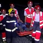 Espectacular simulacro de un accidente de tren en Pontevedra