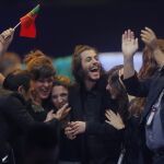 Salvador Sobral, muy contento tras su actuación