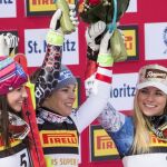 Plata para Tina Weirather, oro para Nicole Schmidhofer y bronce para Lara Gut