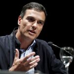 El exsecretario general del PSOE y precandidato a las primarias del partido, Pedro Sánchez