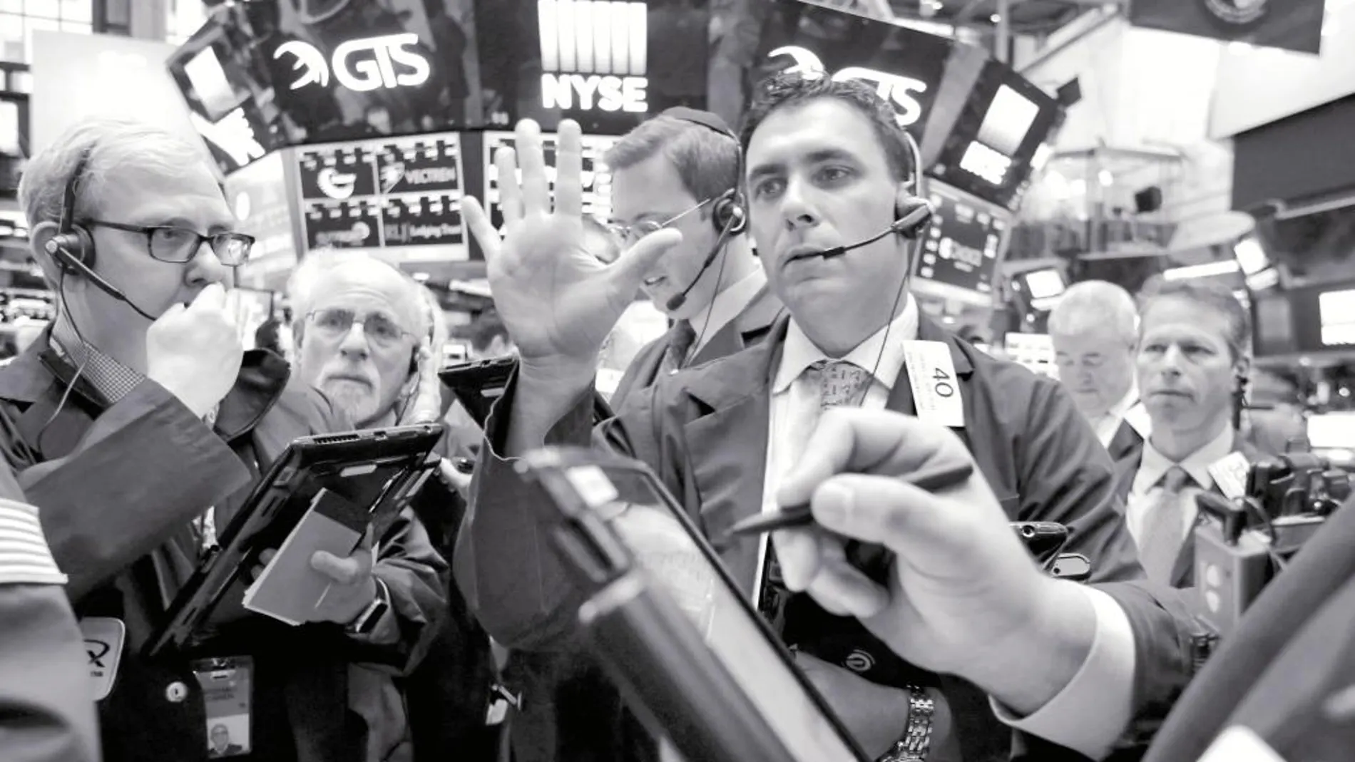 Brókers en la Bolsa de Nueva York