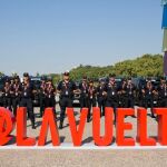 Presentación del dispositivo de seguridad y en cada etapa de la Vuelta Ciclista a España 2018/Foto: Efe