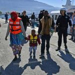 Algunos de los 41 refugiados rescatados