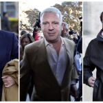 Francisco Correa, Pablo Crespo y Álvaro Pérez, a su llegada ayer al TSJ