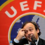 Michel Platini, en una comparencia ante los medios