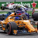 Fernando Alonso durante el Gran Premio de Italia / Foto: Efe