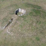 Recreación del dolmen de La Cabaña en 3D