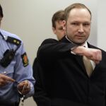 Anders Behring Breivik durante el juicio