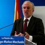 El director de la RAE, Santiago Muñoz Machado, hoy en LA RAZÓN. (Foto: Alberto R. Roldán)