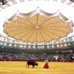 Plaza de toros de La Misericordia de Zaragoza durante una corrida en la Feria del Pilar