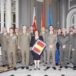 La alcaldesa recibió ayer a los militares desplazados en Afganistán