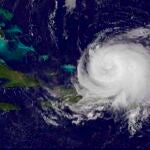 Un huracán en el Caribe, visto por un satélite de la NASA