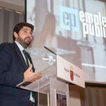 El jefe del Ejecutivo regional, Fernando López Miras, presidió ayer el acto de presentación del nuevo portal web empleopublico.carm.es
