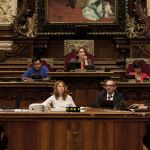 Imagen de un pleno del Ayuntamiento de Barcelona.