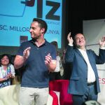 Iceta, ayer, durante la presentación de su candidatura para dirigir el PSC en el centro cívico Teresa Pàmies.