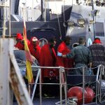 Imagen de archivo de la llegada de inmigrantes al puerto de Almería
