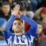 Ibai Gómez durante un partido con el Deportivo Alavés / Efe