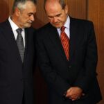 Los expresidentes andaluces, José Antonio Griñán y Manuel Chaves