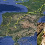 Recorrido realizado por ‘Virginia’, uno de los milanos reales que ya ha llegado a España para pasar el invierno