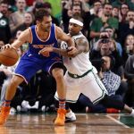 José Calderón durante el encuentro ante los Celtics