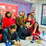 El edil Mauricio Valiente junto a sus compañeros Álvaro Aguilera y Sol Sánchez