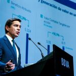 Carlos Torres, presidente del BBVA, durante la presentación de los resultados de la entidad